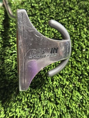 Right Handed Rollin Stainless Model R2 Mallet Putter Steel Shaft 34"