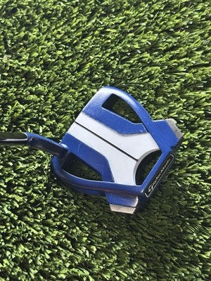 Right Handed TaylorMade Spider Tour X Solid Navy Blue, 35 Inch + Head Cover