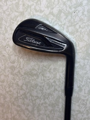 Black Titleist Forged Ap2 718 Pw Pitching Wedge Steel Stiff Flex Right Handed