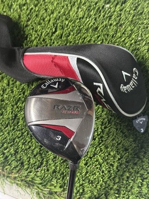 Right Handed Callaway RAZR Edge 3 Fairway Wood 65g Regular Flex Graphite 42.5”