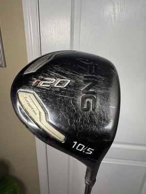 Ping i20 10.5* Tungsten Driver Ping TFC 707D Stiff S Flex Graphite/RH Shaft