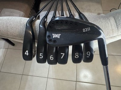 PXG 0311  Gen1 Xtreme Dark Iron Set 4-PW RH R Flex NS Pro Modus 3 Steel