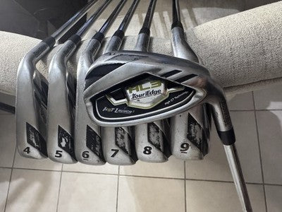 Tour Edge HL3 Iron Set 4-Pw Stiff Flex KBS Tour Steel Shafts RH +1.5