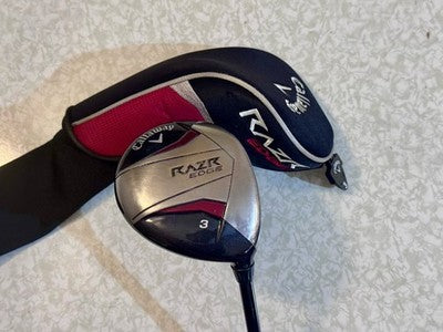 Callaway RAZR EDGE - 3 Wood - Regular Flex 65g Graphite Shaft RH With Head Cover