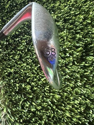 Right Handed Titleist Chrome SM6 M Grind Lob Wedge 58-08 Wedge Flex Steel, 35”