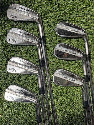 Callaway Apex Pro 21 Iron Set 4-PW Stiff Flex Elevate Steel Shafts Right Handed