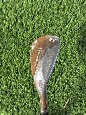 Right Handed TaylorMade HI-TOE RAW Big Foot Wedge Lob LW 58° Steel Stiff 35.5in