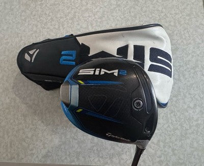 Taylormade Sim 2 Driver 8 Degree Hzrdus Smoke Graphite Stiff Flex + Headcover RH