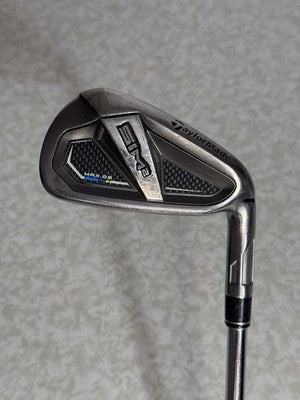 TaylorMade SIM2 MAX OS 6 Iron Regular Flex Steel KBS MAX MT 85 Shaft 37.5” RH