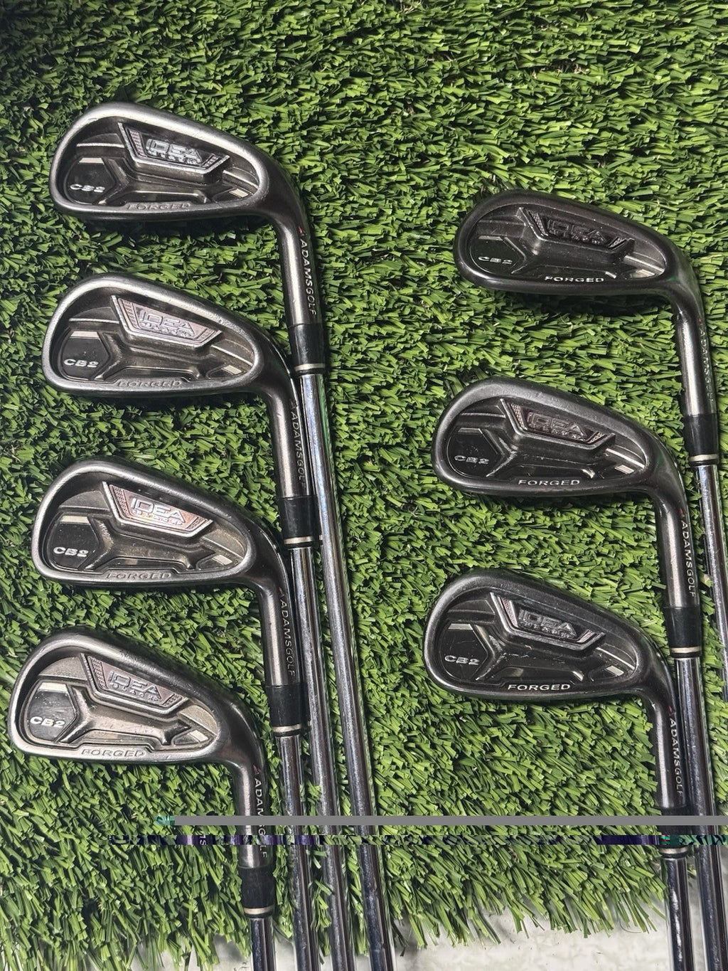 Adams Idea Pro Black CB2 Iron Set 5-PW, GW KBS Tour Steel Shaft Regular Flex RH