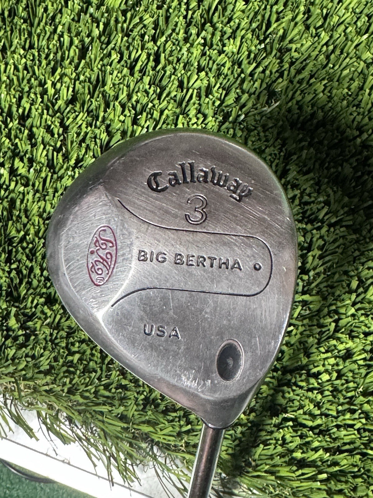 Callaway Golf Big Bertha War Bird 3 Wood RH  Memphis Steel Shaft 41.5” New Grip