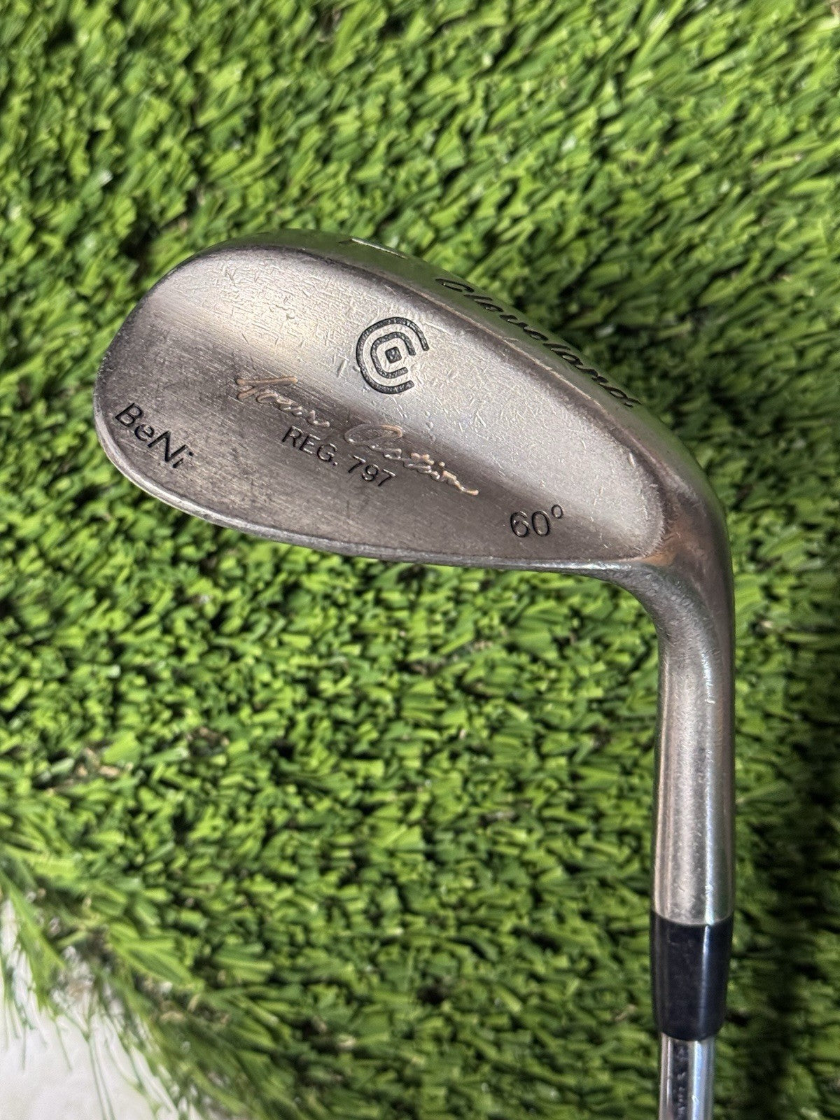 Cleveland Tour Action Reg 797 BeNi Lob Wedge LW 60° True Temper Shaft RH 35.5”