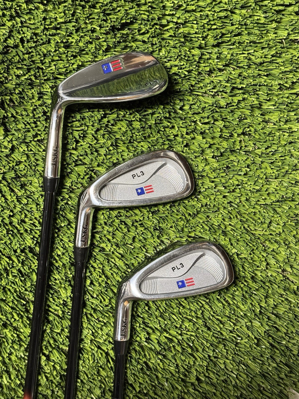 USKG PL3 3 Junior golf clubs Set 7, 9, Sand Wedge Performance Youth Flex LH