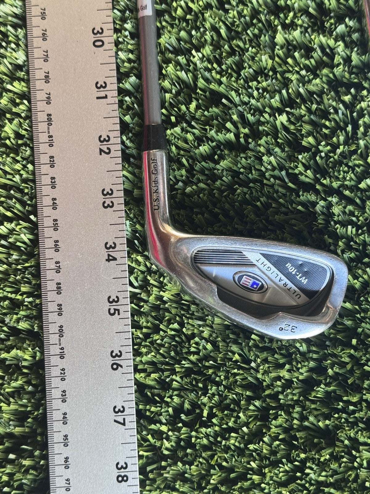 USKG US Kids Golf Set WT-10u Junior 6 Iron & Pitching Wedge Youth Flex UL60” RH