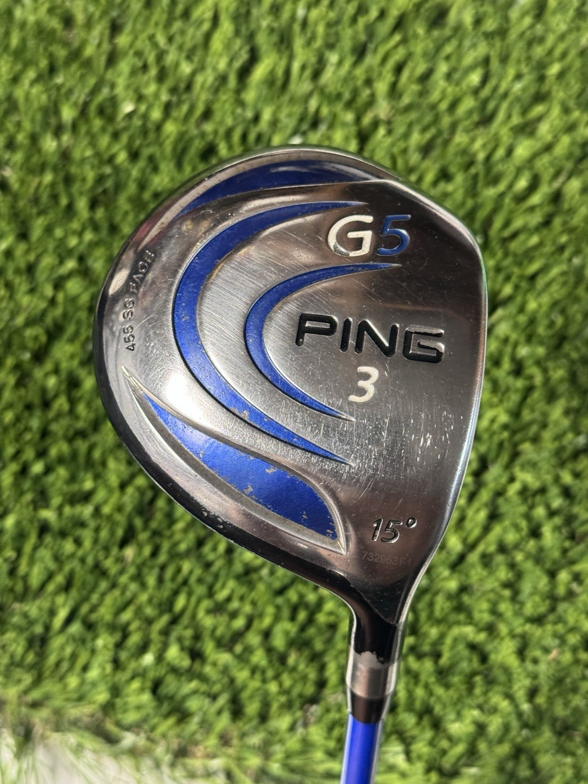 Right Handed Ping G5 3 Fairway Wood 15* Grafalloy ProLaunch Blue Regular Flex