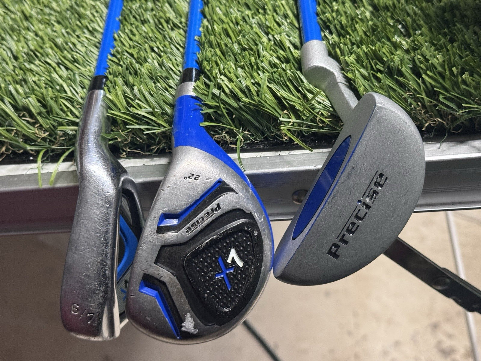 Precise X7 Junior Clubs Driver 6/7 9/p Graphite Jr Flex Shaft 3 Total Clubs Used