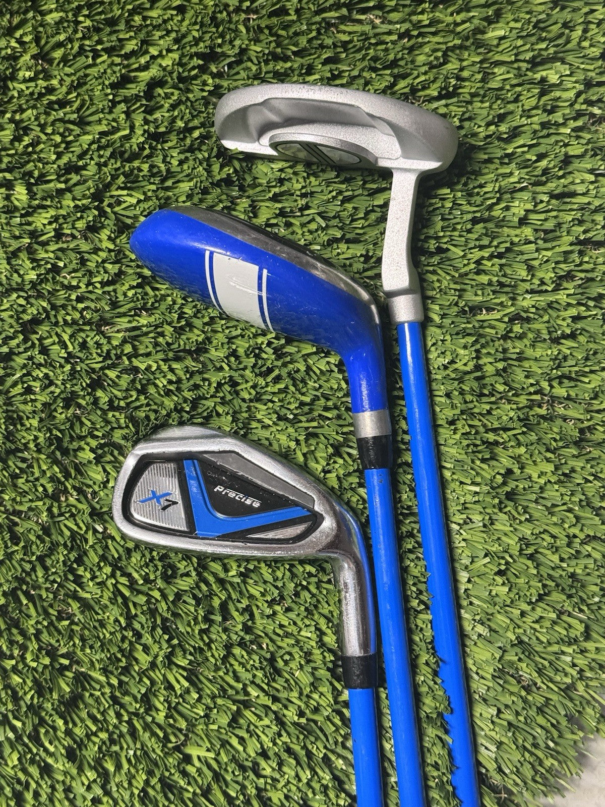 Precise X7 Junior Clubs Driver 6/7 9/p Graphite Jr Flex Shaft 3 Total Clubs Used