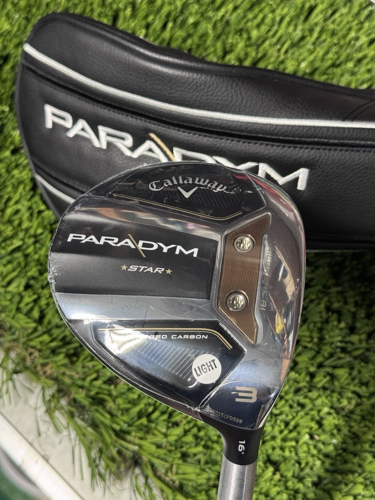 New Callaway Paradym Star 16* 3 Wood UST Attas Speed Series 40A Senior flex RH
