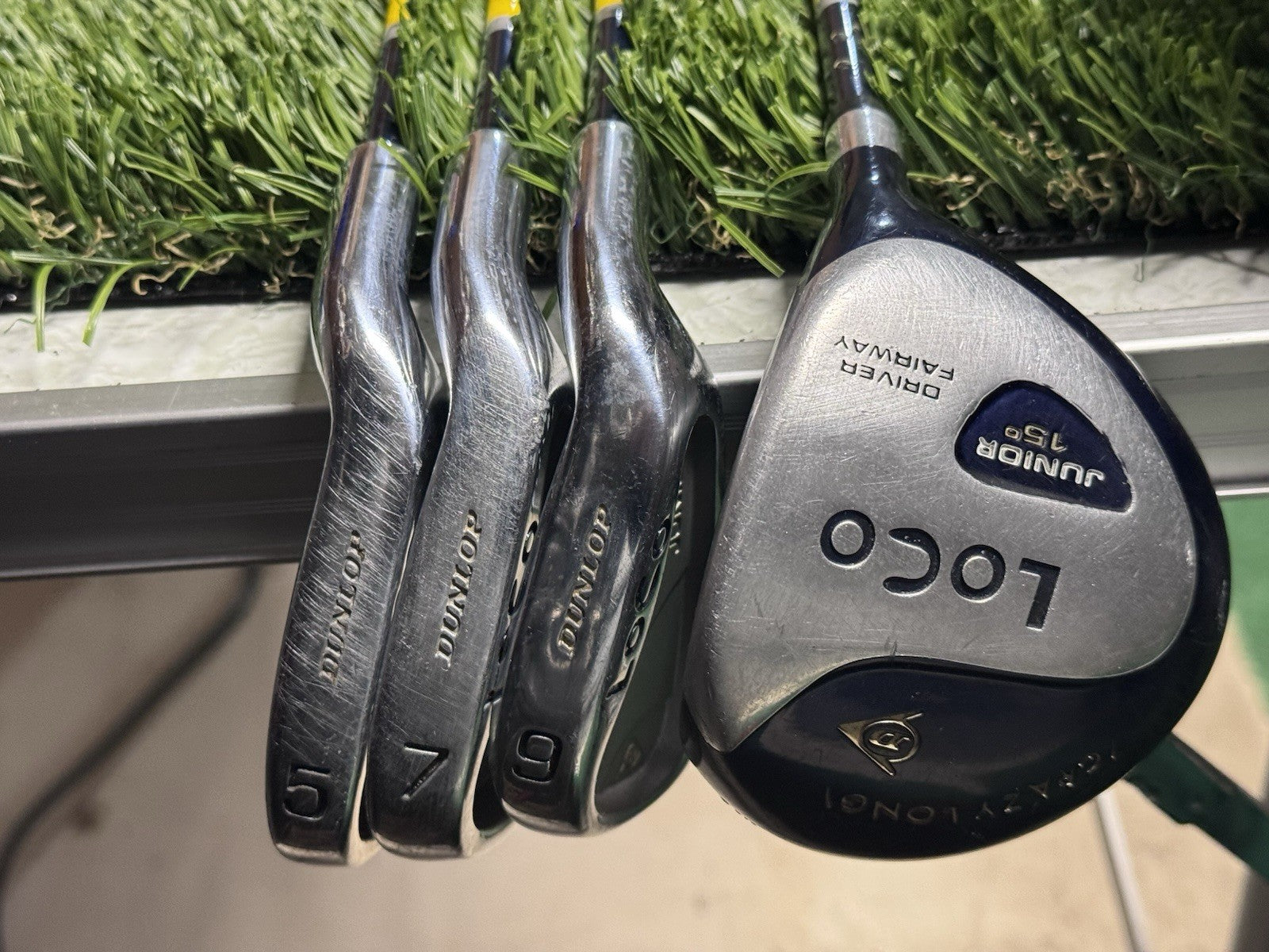 Dunlop Loco  Crazy Long Junior Golf Set 4pc Driver, 5, 7, 9 Irons RH