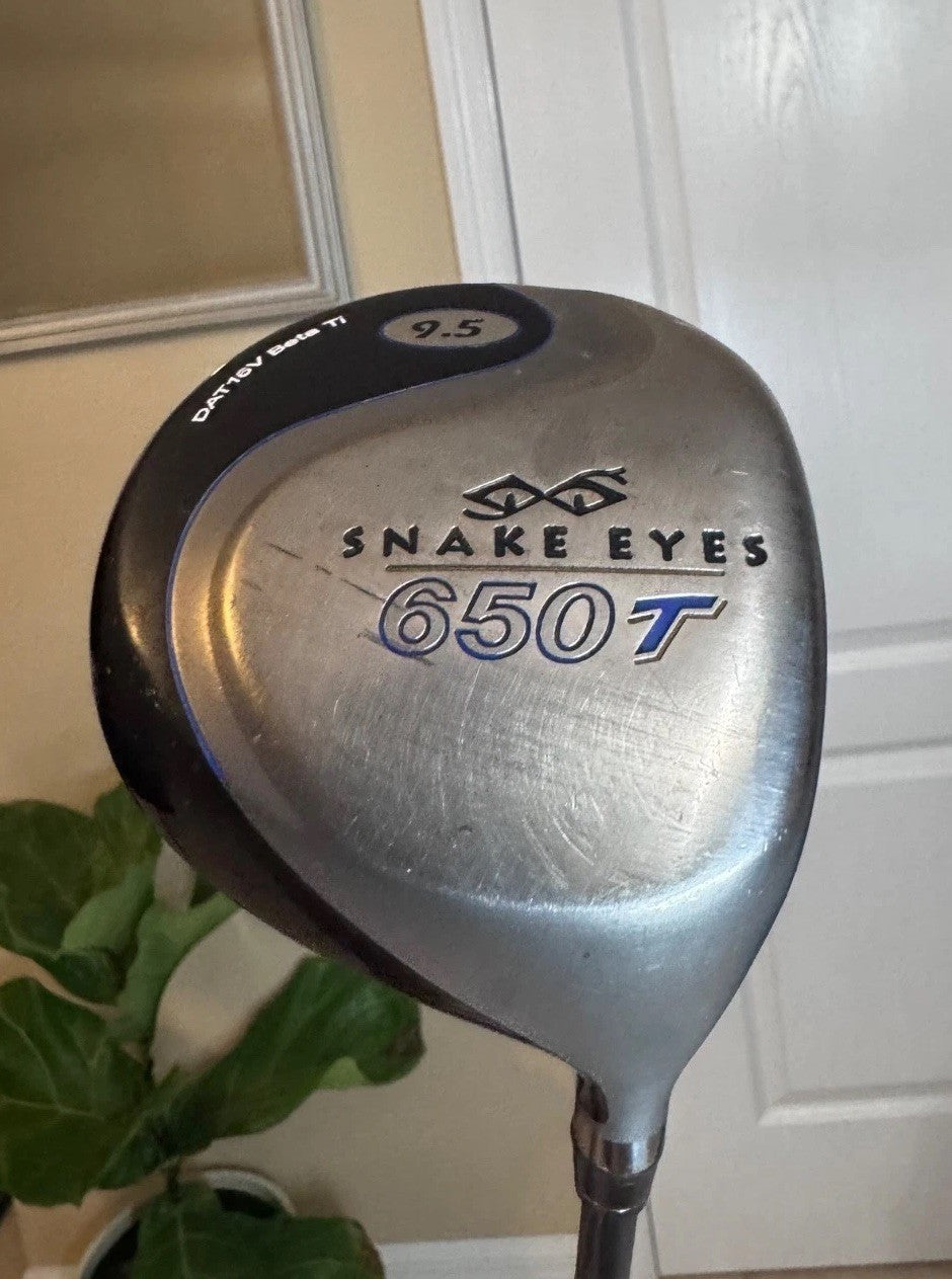 Snake Eyes 650T 9.5 Driver 430 cc Reactive Cup Face RH 65g R Flex Graphite Shaft