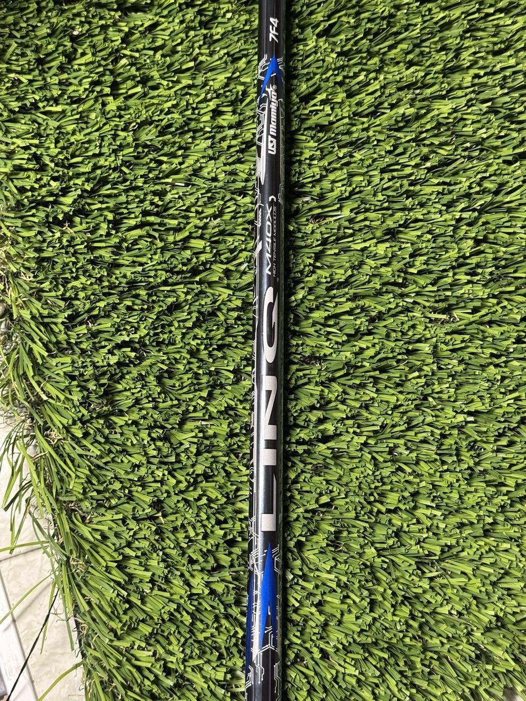 UST Mamiya LIN-Q M40X Blue 7F4 Stiff Flex Driver Shaft Cobra Adapter & Grip 44”