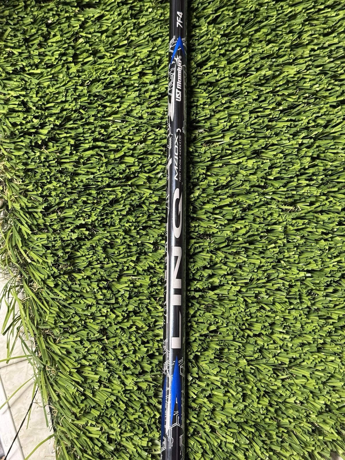 UST Mamiya LIN-Q M40X Blue 7F4 Stiff Flex Driver Shaft Cobra Adapter & Grip 44”