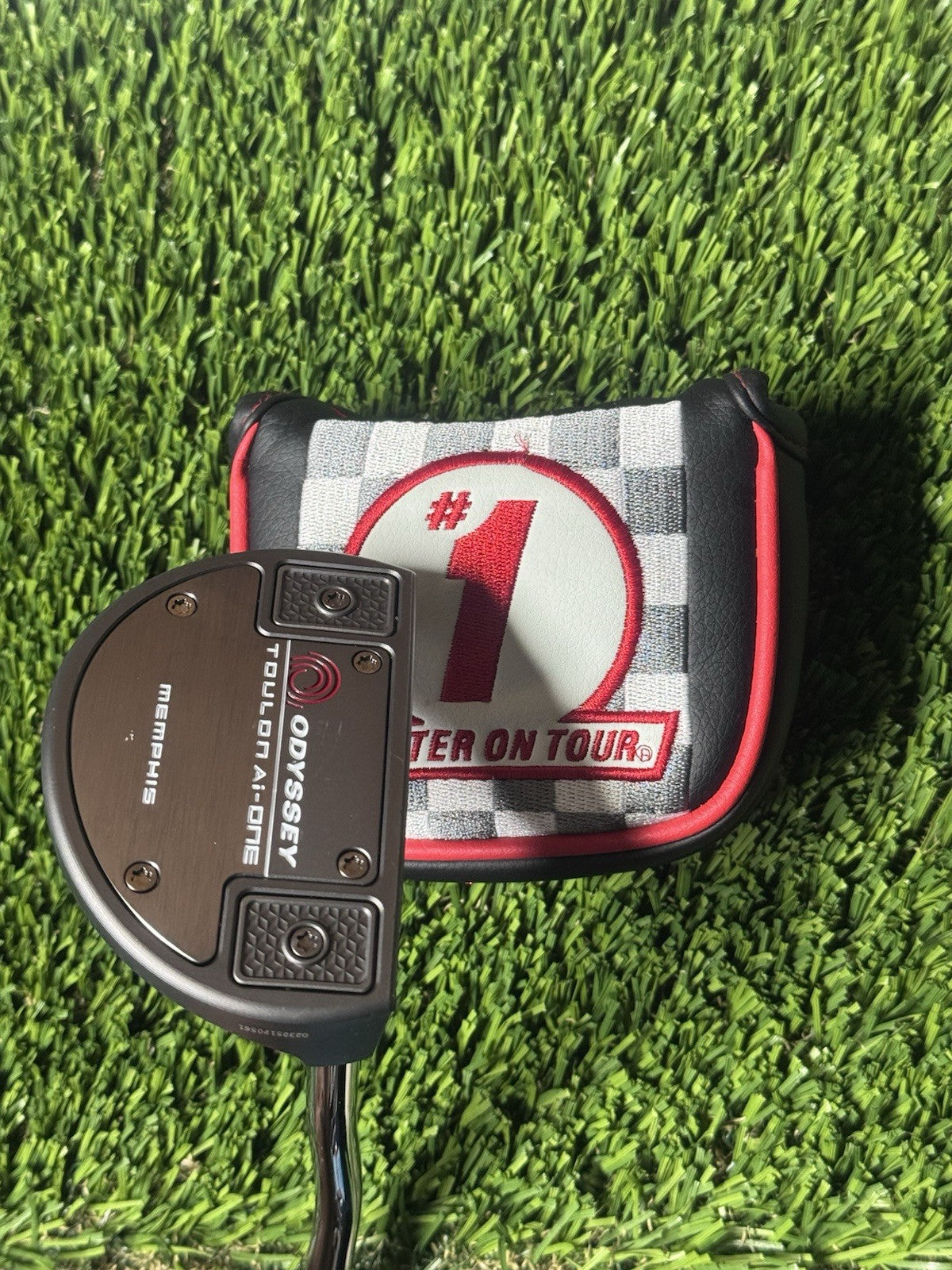 ODYSSEY 34” TOULON Ai ONE MEMPHIS DB  Carbon Steel Composite Shaft Putter RH