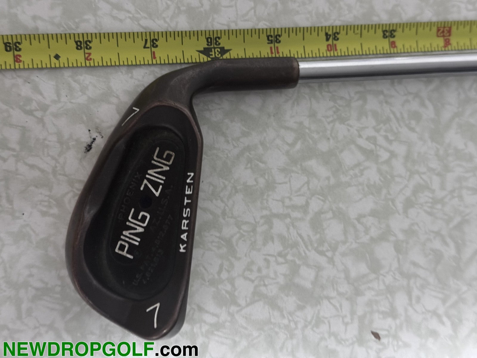 PING ZING BERYLLIUM COPPER IRON SET 3-PW-SW JZ Steel Stiff Flex Shafts RH