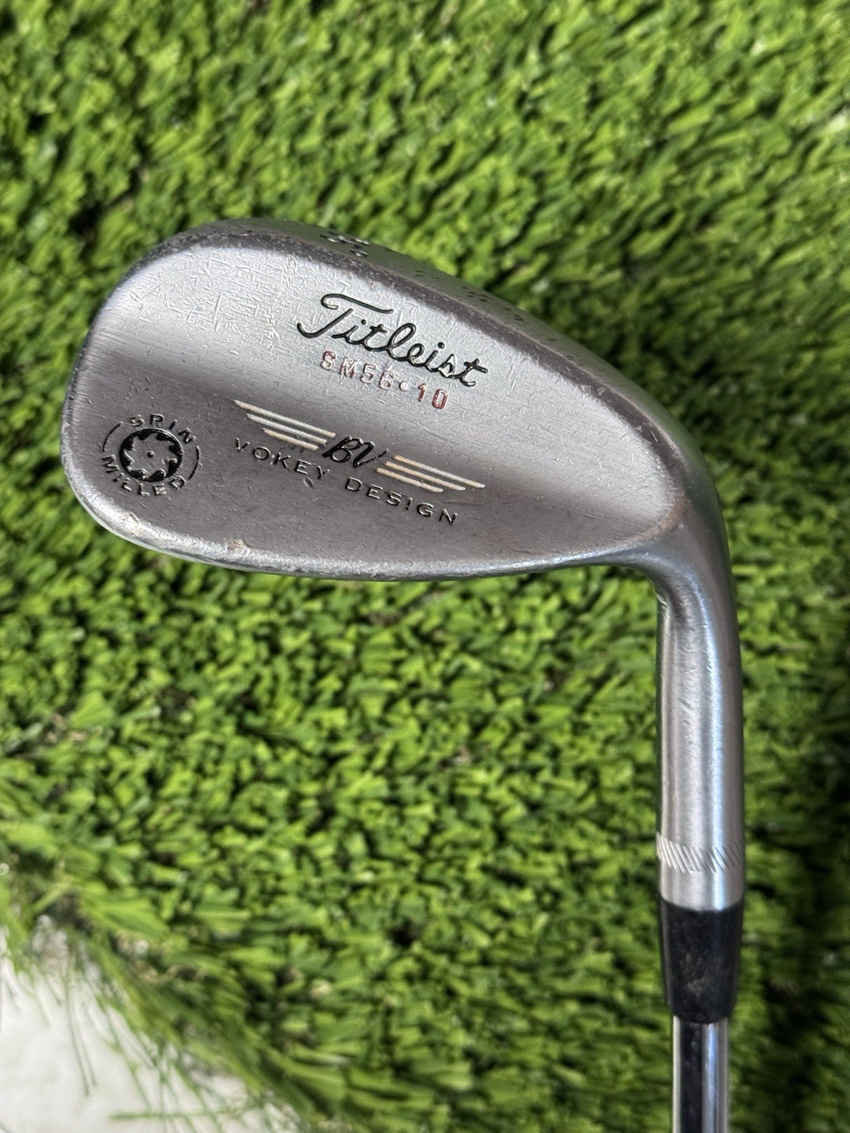 Titleist Vokey SM56-10 Spin Mill Sand Wedge Steel Shaft Wedge Flex RH 35.5”