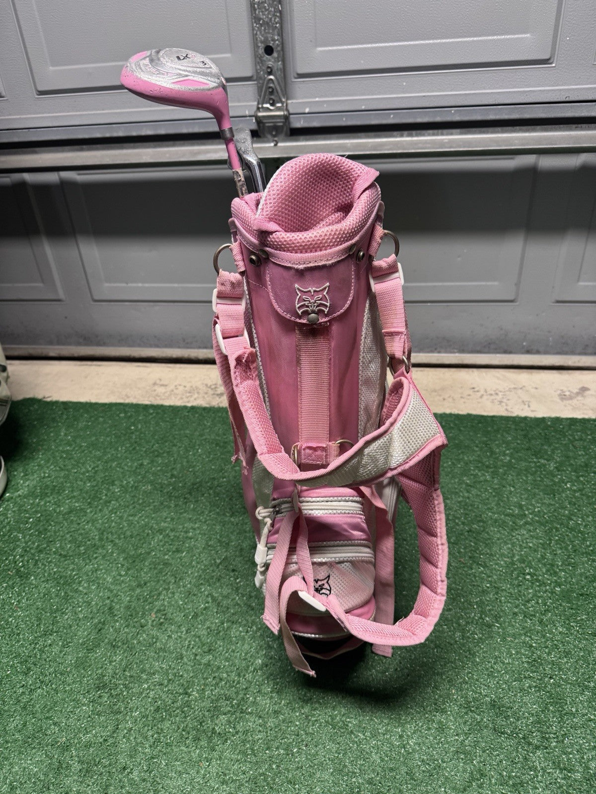 Lynx LX Jr Girls Pink Golf Set 3pc 3 Wood, 7 Iron, Putter & Bag 3-5yr Old RH
