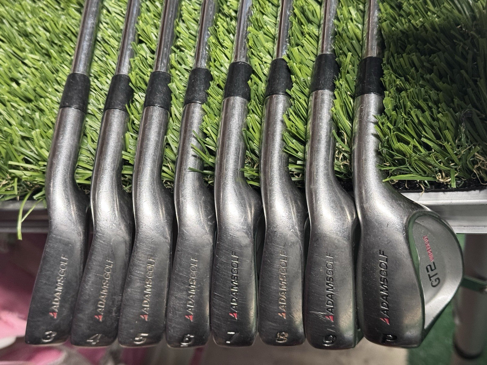 Adams GT2 Tight Lies 8pc Iron Set Mens 3-PW True Temper Steel Uni-Flex RH