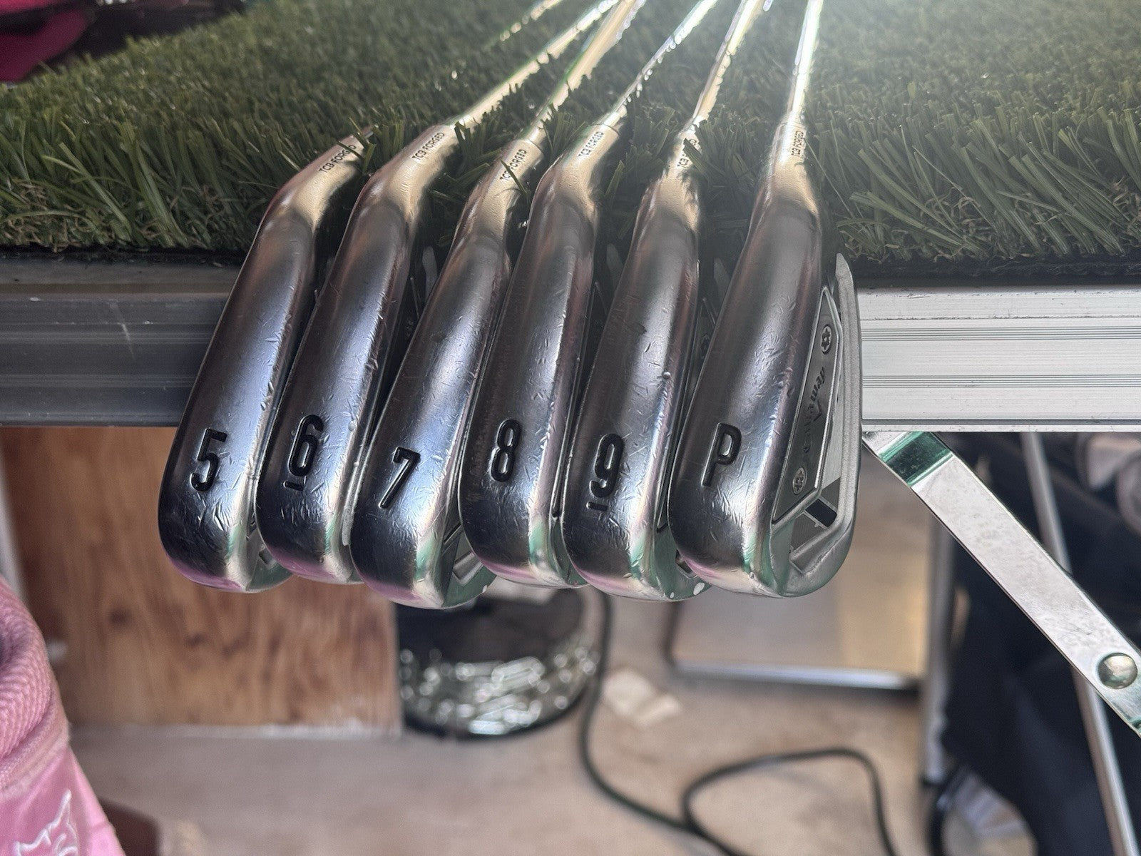 Callaway Apex TCB 2021 5-PW Dynamic Gold Stiff Flex Steel Shafts Right Handed