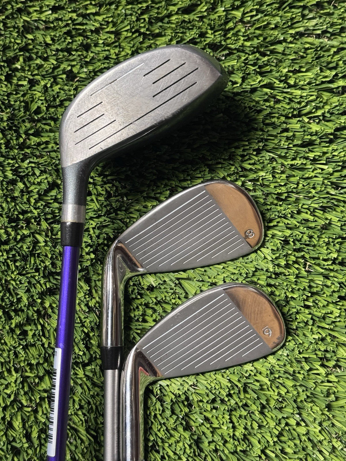 USKG US Kids WT-15 U 54 Junior 3 Clubs Ultralight 3H 21*, 6 & 8 Irons Right Hand