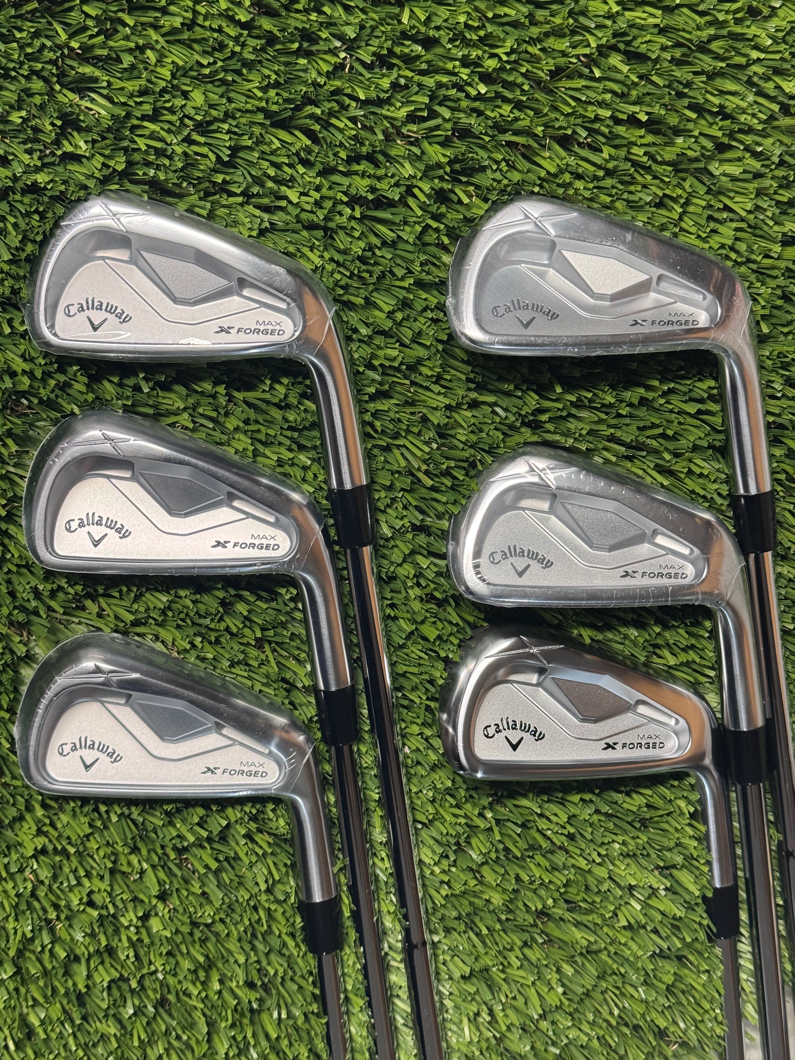 NEW 2025 Callaway X Forged Max 5-PW Dynamic Gold Mid 100 Stiff Flex Steel RH